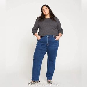 Universal Standard Etta High Rise Straight Leg Jeans